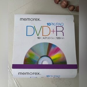 Brand New-Memorex 4.7Gb/16x DVD+R (4-Pack Slim Case)